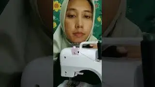 Membuat Gamis dengan Mesin Mini Portable #shorts