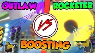 OUTLAW VS ROCKETER BOOSTING! | Roblox Tower Defense Simulator