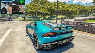 Lamborghini Huracan LP610-4 - The Crew Motorfest Steering Wheel Gameplay