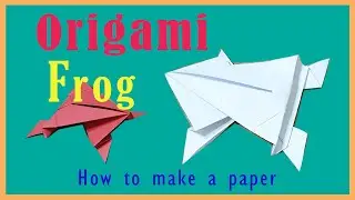 How To Make a Paper Jumping Frog , Origami