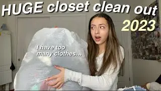 HUGE Closet Clean Out 2023 | cleaning and organizing my closet