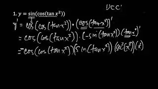 Derivative Chain Rule involving Trigonometric Composite Functions