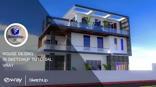 SKETCHUP IT - House exterior design in sketchup (speed desing)