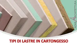 Tipi di pannelli in cartongesso