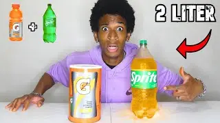 2 Liter Sprite & Gatorade Chug In SECONDS