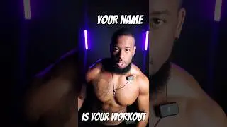 YOUR NAME IS YOUR WORKOUT. LITERALLY #fitness #weightloss #athomeworkout #shorts #fyp
