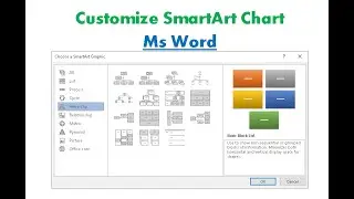 Part missing while moving smart art in Ms word tutorial