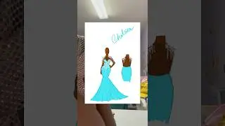 Free Control on Client’s Prom Dress #design #sew #fashion