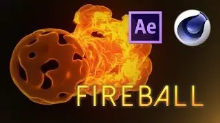 Realistic rotating fireball intergration [C4D + AE]