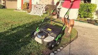 TIECTOWN 16-Inch 15.5 Amp 2-in-1 Electric Dethatcher and Scarifier
