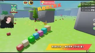 Roblox ➤ Worm 2048 #1 ➤ Играем с Максом ➤ Прохождение игры Роблокс Червь 2048
