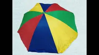 56 INCHES MULTICOLOUR WINDPROOF OXFORD GARDEN UMBRELLA