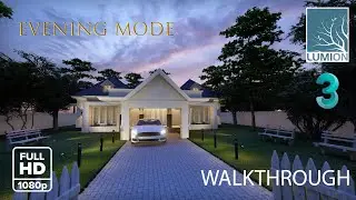 Walkthrough Animation Exterior (evening mode) | 1080 | 3Ds Max | Lumion 10.3
