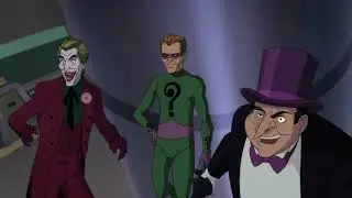 Return of the Caped Crusaders Anti-Gravity Scene (Riddler, Joker, Penguin)