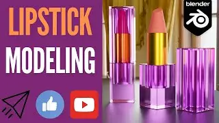 The Most Realistic Lipstick Simulation in Blender #Blender