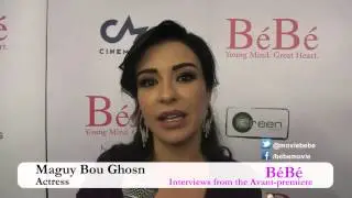 BéBé Avant première interviews - Maguy Bou Ghosn