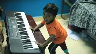 Cute Child play keyboard piano   child baby cute whatsupstatus Tamil
