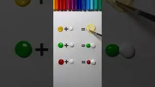 Mixing Colors with White! 🤍 
