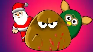 Pou vs Papá Noel - Epicas Navidades - LA VENGANZA DE POU [ Bou's revenge animation ]