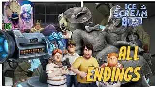 ICE SCREAM 8 | ALL ENDINGS