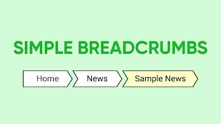 Simple Breadcrumbs using HTML & CSS