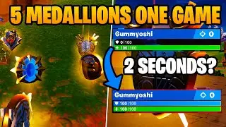 What happens when you get all 5 medallions in a single match | Fortnite Chapter 5 Mythbusters