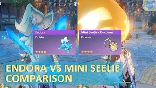 Pet Endora VS Mini Seelie Comparison - Genshin Impact