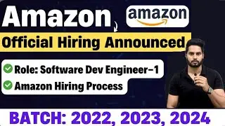 AMAZON BIGGEST Bulk Hiring for Technical Role