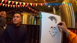 Рисую шаржи на корпоративе (фрагменты)