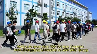 Welcome More Than 100 College Students From Zhengzhou University to Visit ZBG Group