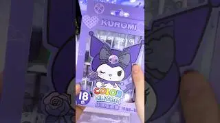 Bộ sáp màu kuromi ‼️ Kuromi wax set #shortsviral #unboxing #kuromi #japan #sanrio #shots