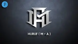 Tutorial How to Make a Letter Monogram Logo ( M - A ) on Pixellab