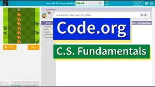 Code.org For Loops with Bee Part 5 | Answers Explained | Course F Lesson 15 | Express Lesson 22