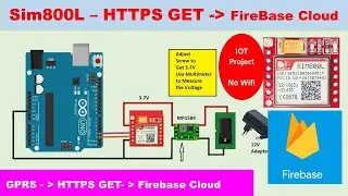 Sim800L HTTPS GET Data Firebase Cloud | sim800L https | sim800L https post Example |  https get