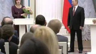 Feb 8, 2013 Russia_Putin awards young scientists in Kremlin