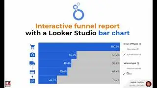 Interactive funnel report with a Looker Studio bar chart - The result