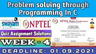 Nptel || Problem Solving Through Programming In C Week 4 || July-2021|| Assignment Solution