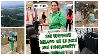 ZUG VERPASST!😰 SCHAFFE ICH ES NOCH ZUM FLUGHAFEN???🙈 ▹ BALI VLOG #1