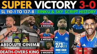 India Beat Sri Lanka 3-0🥵| SKY & Rinku Script History | IND Proved “Baap to Baap hota hai”