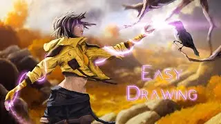 How to DRAW with AI help (midjourney, procreate and Focos)