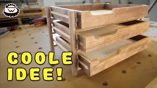 COOLE Schreibtischablage 😱 aus Multiplex und Nussbaum! | WoodSpezi