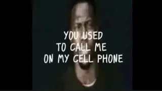 you used to call my self phone (lyrics)
