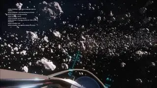 Star Citizen Alpha 2.6.2 PTU - TrackIR in M50 cruising Yela's Asteroid Belt