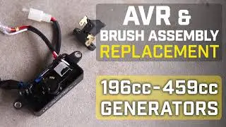 AVR and Brush Assembly Replacement (196cc-459cc Generators)