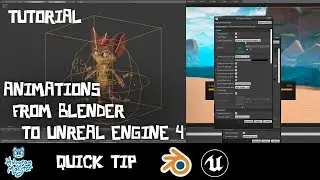 Blender to Unreal Engine 4 - Quick Tip - Animation importing