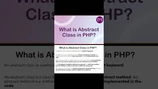 Abstract Class in PHP |  #programming  #php #for_freshers #learnphp #hindi #shorts