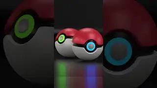 Pokeball Modeling in Blender 