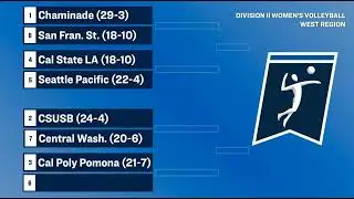 West Region bracket revealed 2023 NCAA Volleyball selection show