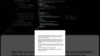 Tutorial: Animated Masked TabBar in react-native | #shorts #reactnative