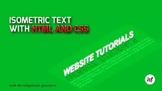 Attractive Isometric text by HTML and CSS